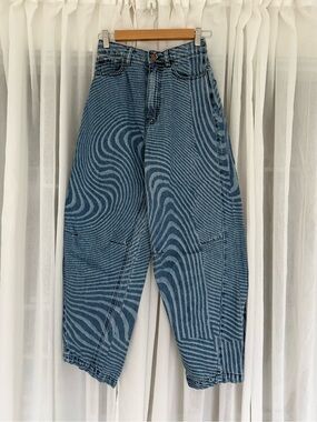 Urban Outfitters abstract dye denim jeans
